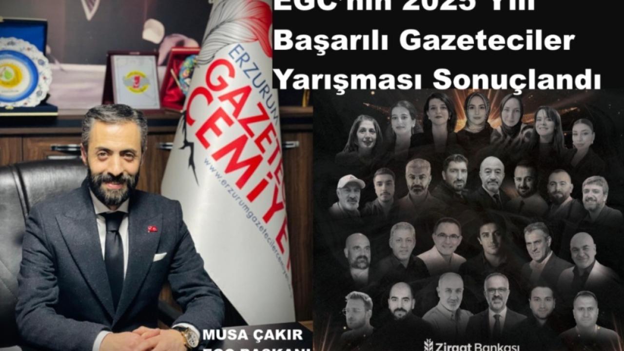 EGC “Başarılı Gazeteciler Yarışması” Sonuçları Açıklandı