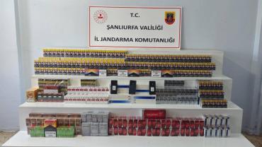 ŞANLIURFA'DA KAÇAK TÜTÜN VE ÇAY OPERASYONU