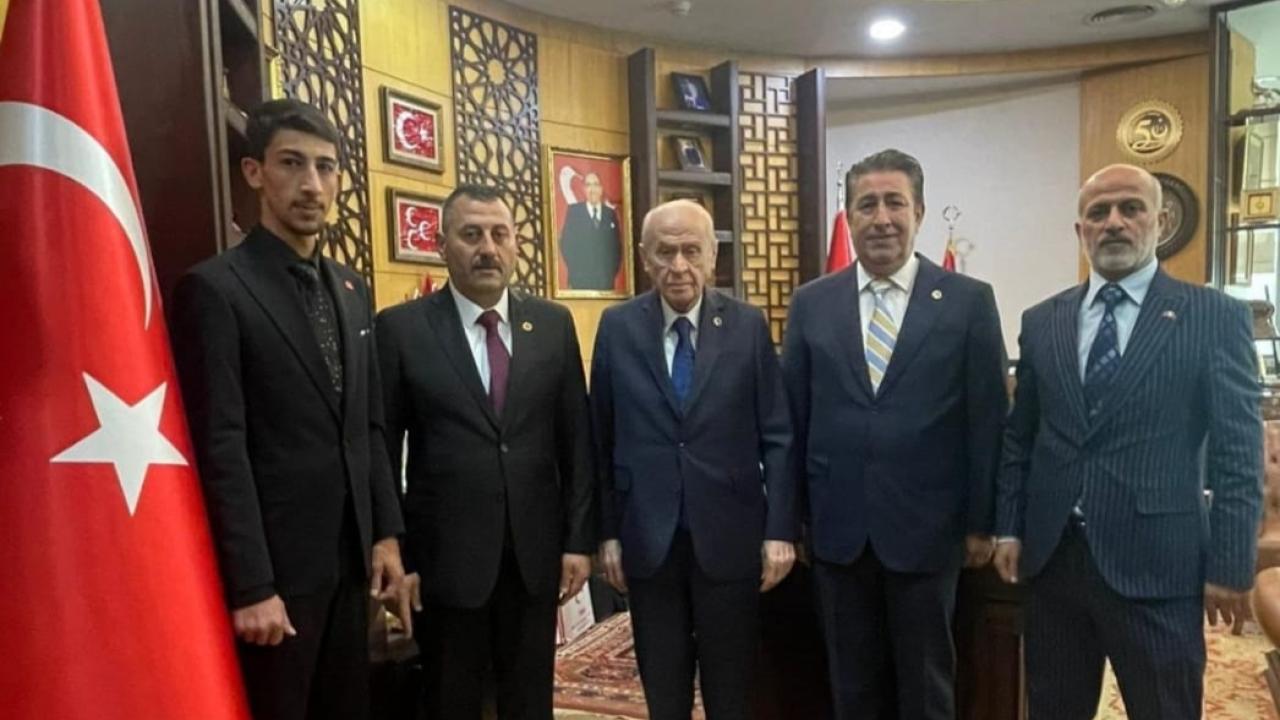 MHP ŞANLIURFA HEYETİNDEN LİDER BAHÇELİ'YE ZİYARET
